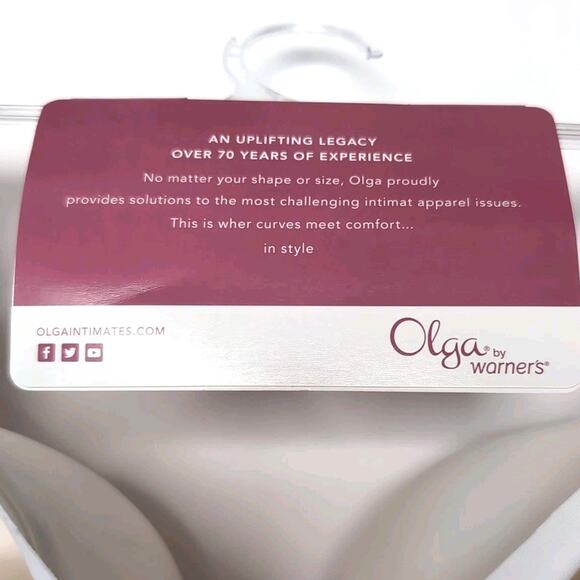 Olga No Side Effects Wire Free Bra Womens Plus Size 3X White Wireless NEW NWT - Picture 10 of 10